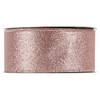 MEEDEE Rose Gold Glitter Ribbon - 2.5 Inch Brown Metallic,