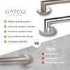 Gatco 962 Glam 18" L Grab Bar, Chrome/ADA Compliant Stainless