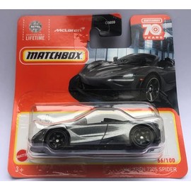 2023 Matchbox McLaren 720S Spider Metallic Grey 66/100 (Short Card) HLD39