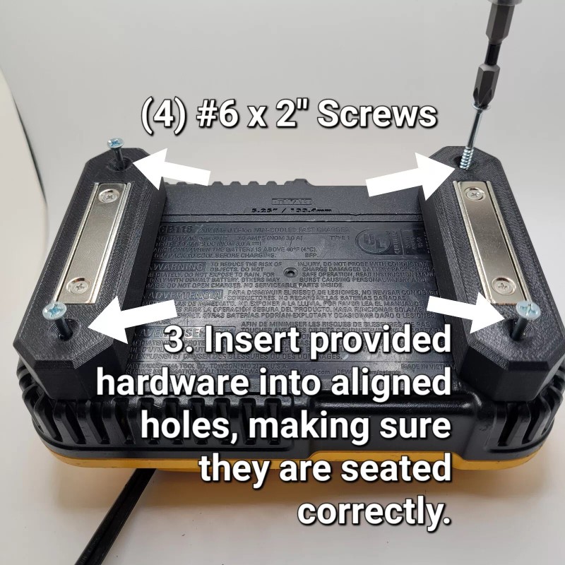 DEWALT Magnetic Charger Mount, Fits models DCB1106 & DCB118 12V,