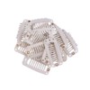 Wig Clips with Rubber Snap Clips Hairpieces 9-Tooth Wig Combs