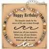 CINSKYING Natural Stone Wave Bracelet for Women, Inspirational Gift (M4)