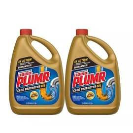 iquid-Plumr Liquid Plumr Pro Clog Destroyer Gel, Drain Cleaner with Pipeguard (2-Pack) 160oz