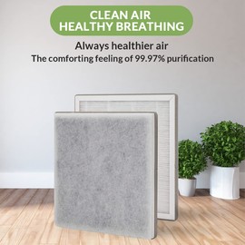 Homeland Goods Replacement Filter Compatible with PureZone Pure Enrichment 3-in-1 Air High-Efficiency H13 Grade True HEPA Purifier Part No PEAIRFIL 4-Pack