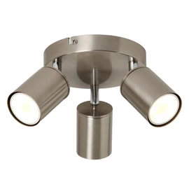 LITECRAFT Tanner Spotlights Adjustable Ceiling 3 Lights - (Plate, Satin Nickel)