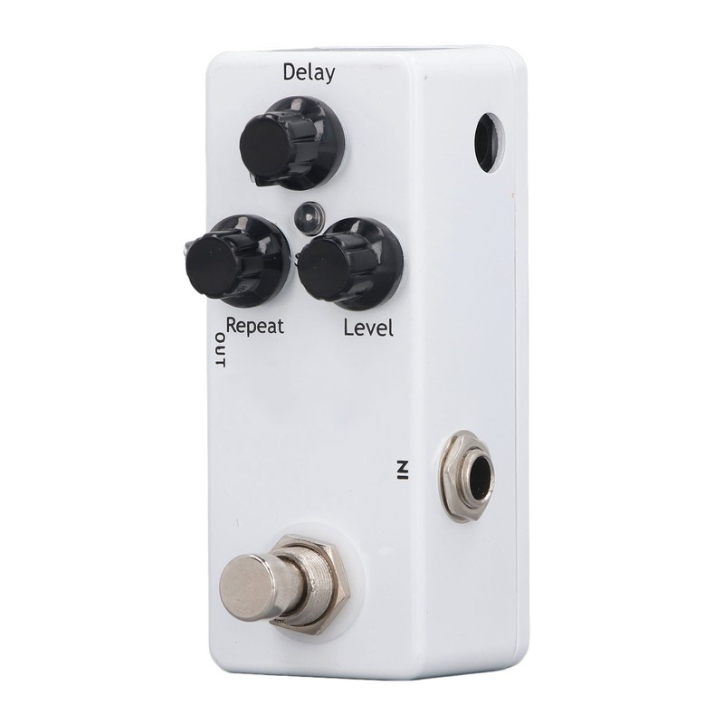 Guitar Delay Pedal Aluminum Alloy LED Indicator 3 Knobs Control
