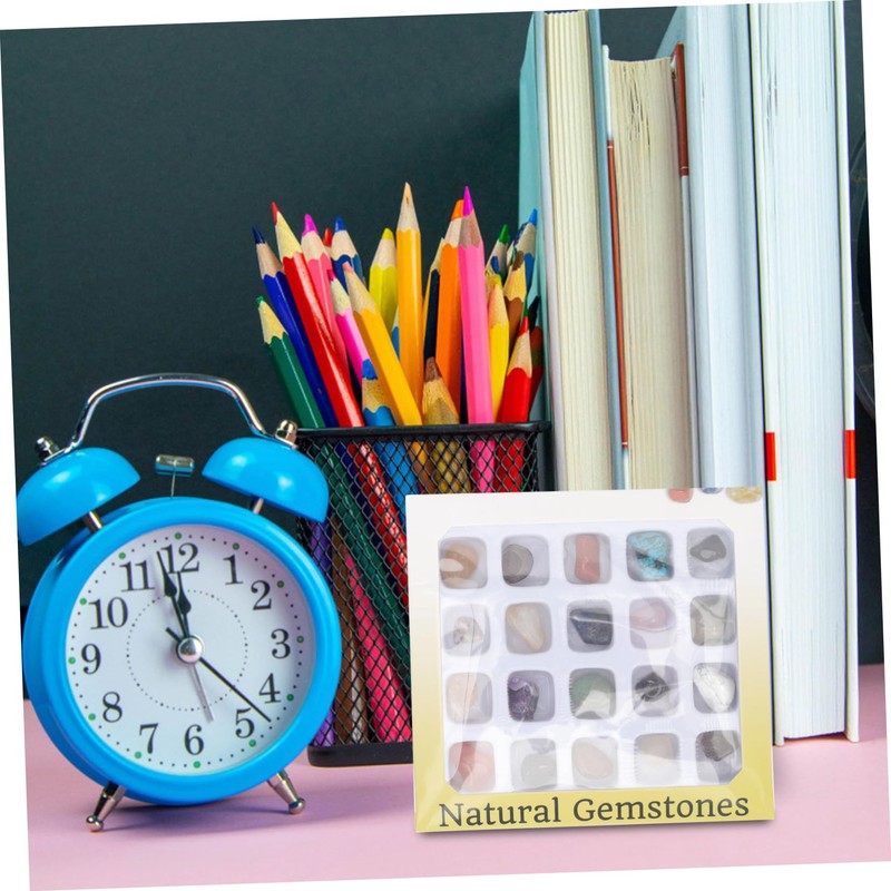 Totority Friendly Geology 20 Polished Crystal Specimens for Educational Rock