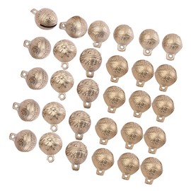 SUPVOX 30pcs DIY Craft Bells Vintage Copper Bells Mini Jingle Bells Fengshui Bells Christmas Craft Wind Chimes Making 22mm