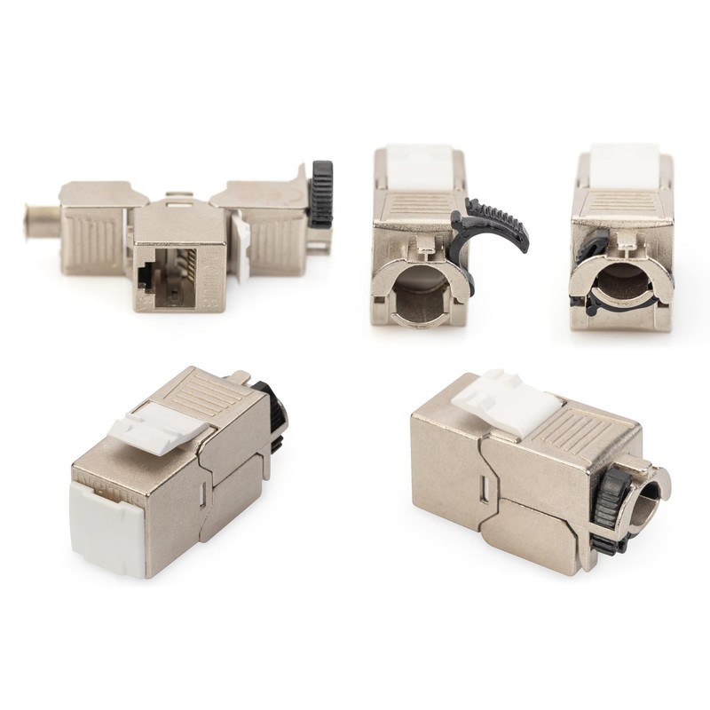 DIGITUS Keystone Module Cat-6A Shielded - Pack of 12 -