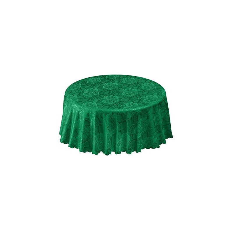 Emma Barclay Damask Rose - Jacquard Table Cloth in Forest