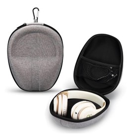 Cecety Travel Headphone Case for Beats Solo 4 Solo3 Studio Pro/JBL Tune 520BT 510BT 660NC 710BT 720BT 760NC 770NC/ Live 460NC 670NC 660NC/ TOZO HT2 Hybrid Active Noise Cancelling Headphones (Grey)