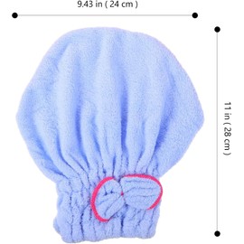 Veemoon 3piezas Toalla para Secar Cabello de Microfibra Súper Absorbente Gorro de Baño Antideslizante Rosa Azul Rosa Secado Rápido para Uso Diario y Viajes
