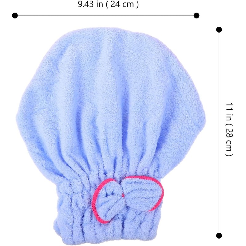 Veemoon 3piezas Toalla para Secar Cabello de Microfibra Súper Absorbente
