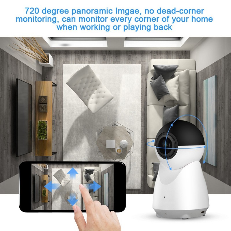 1080P HD H.265 720 Degrees Panoramic Infrared WiFi IP Camera