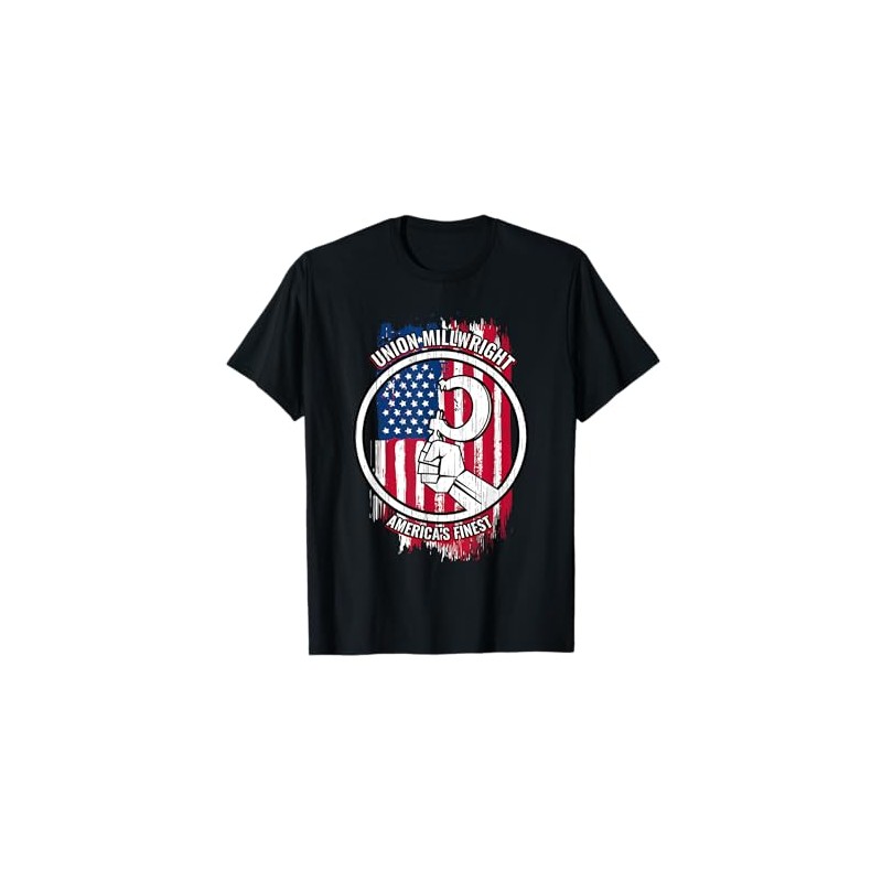 Union Millwright Tshirt American Mens Gifts for Millwrights T-Shirt