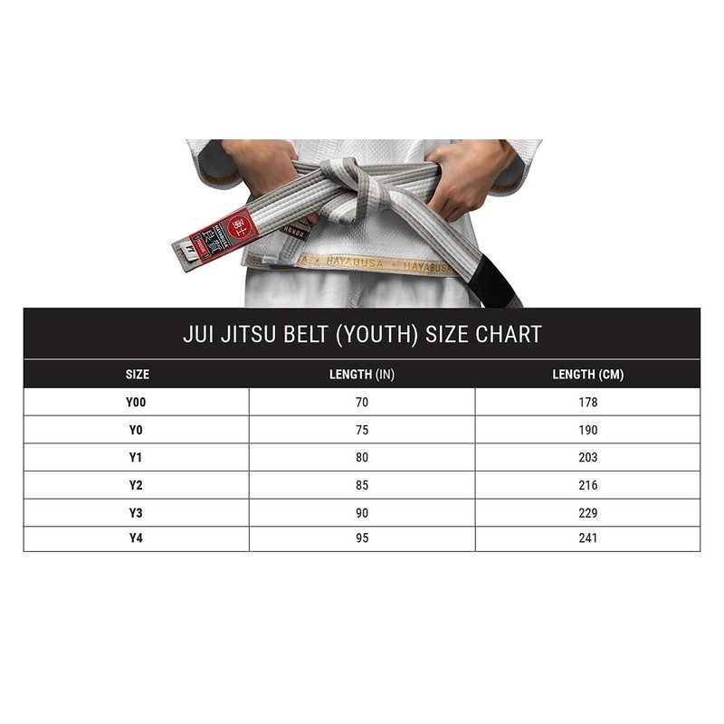 Hayabusa Youth Jiu Jitsu Belt - Yellow, Y1