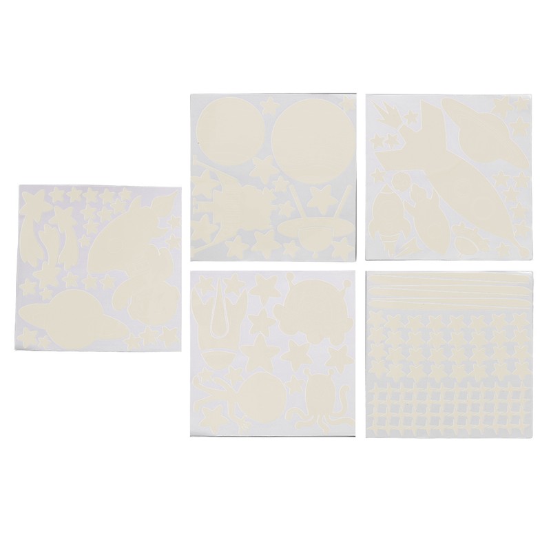 184pcs Glow in The Dark Stickers Space Ship Theme Self