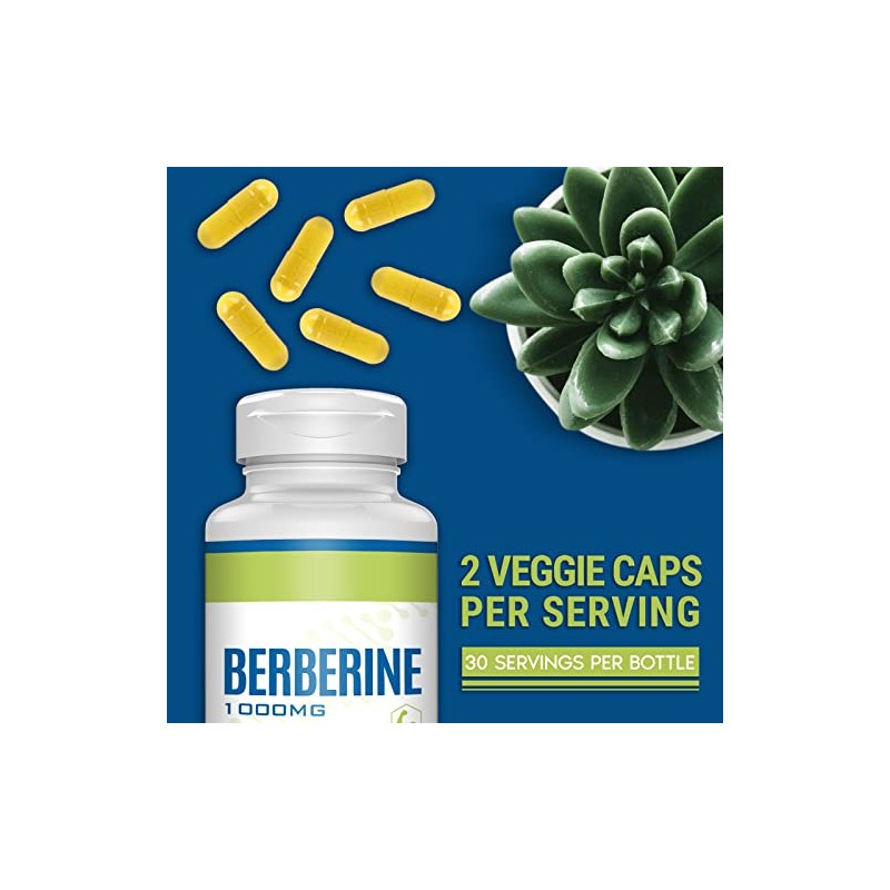 Herbal Supplements 1000mg, 60 HCL Vegan Capsules, High Absorption Herbal
