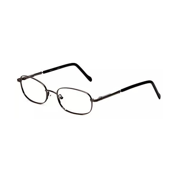 Reptile Skink Designer Reading Glasses in Gunmetal ; +0.00 (DEMO