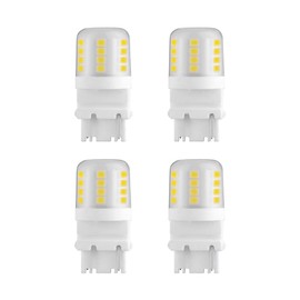 Makergroup S8 3156 Wedge Base LED Light Bulbs 12VAC/DC Low Voltage Water Resistant Design for Outdoor Landscape Lighting Pathway Driveway Lights 4W Daylight White 6000K 4-Pack