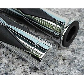 i5 Chrome Diamond Hand Grips for Harley Davidson Sportster Softail Dyna Road King Electra Tour Street Hydra Super Wide Glide V-Rod VRSC FXD FLD FLS FXS FX FL XL 883 1200