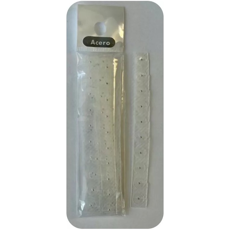 BEC 1000 Balines Parche Transparente Oro, Plata Y Acero