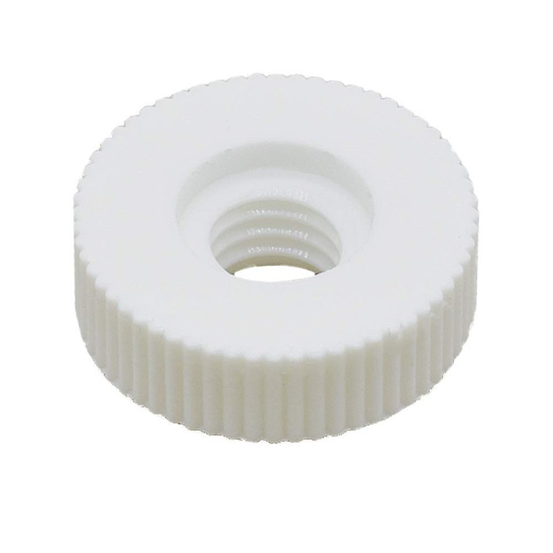 Knurled Nut M4 White Plastic PA 6.6 Spacer Nut Diameter