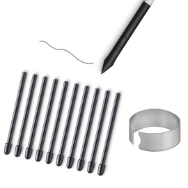 10X Replacement Tips Nibs for Wacom One Pen CP91300B2Z for DTC133, Wacom One Creative Pen Display DTC133, Black