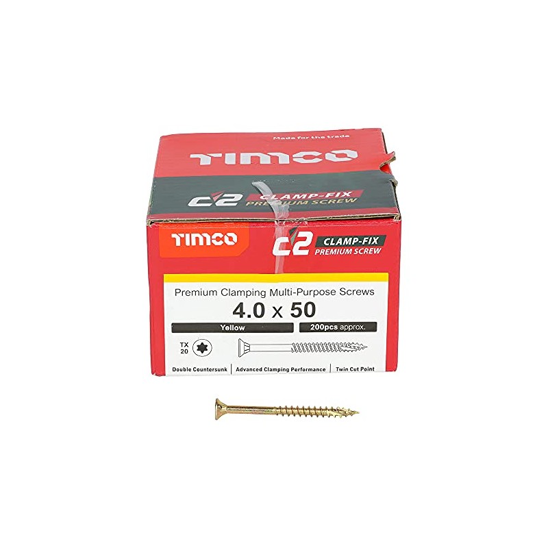 TIMCO C2 Clamp-Fix Multi-Purpose Premium Screws - TX - Double