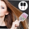 Healvian 2pcs Cartoon Transparent Detangler Hair Brush Cute Panda Design