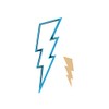 Generic Lightning Bolt Cookie Cutter - Rainstorm Storm Weather (1055)