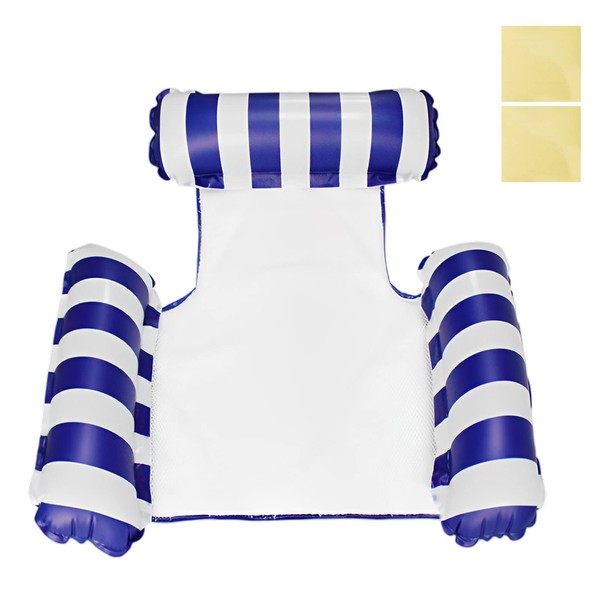 Float, Water Hammock, Inflatable Float, For Adults, With Backrest, Strong