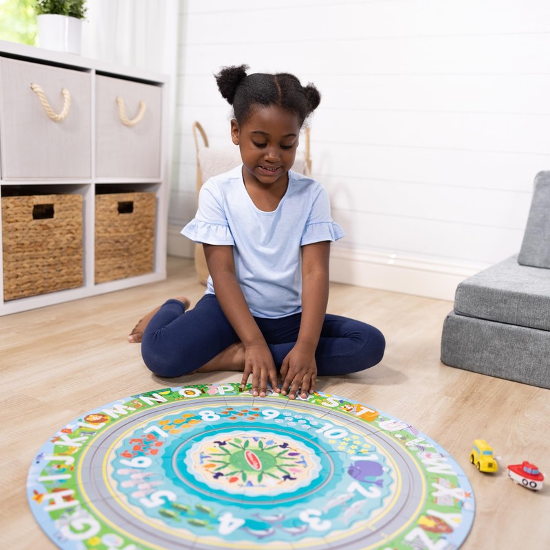 Melissa & Doug Round the Shore Tracks Cardboard Jigsaw Floor