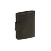 Wallet with outside lock LEAS, Genuine Leather, black - ''LEAS