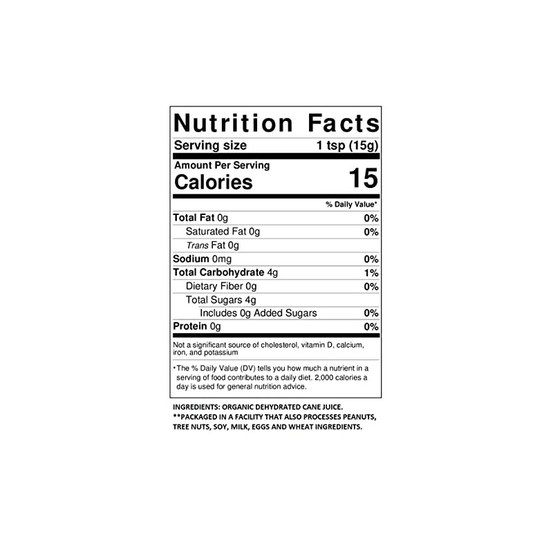 Organic Sucanat Sugar - 3 Lb Tub
