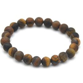 Miracles Minéraux 6 mm Round Beads, Bracelet, Natural Stone, French Craftsmanship Over 60 Choices, Stone Wood