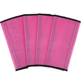 CFDXK Fly Boots for Horses Set of 4, Breathable Plastic Mesh Fly Boots (Pink, Medium Size)