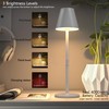 2 Pack LED CordlessTable Lamp,4000mAh Rechargeable Battery Desk lamp,3 Level