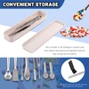 Glarks 14Pcs Capsule Filling Micro Lab Spoon Kits Sampling Spoon