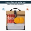 SUNNY BIRD Insulated Lunch Bag Rolltop Lunch Box Tote Bag