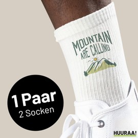 Huuraa Unisex Socks Mountain are Calling Mountains Gift Size 37/46 Mountain are Calling Gift Idea, multicoloured