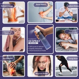 Pure Magnesium Oil spray for Leg Cramps, Muscle, Joint Health & Sleep Support