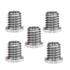 CAMVATE 5 Pieces Threaded Screw Adapter 1/4"-20 Female to 3/8"-16 Male for DSLR Tripod Monopod - 0982