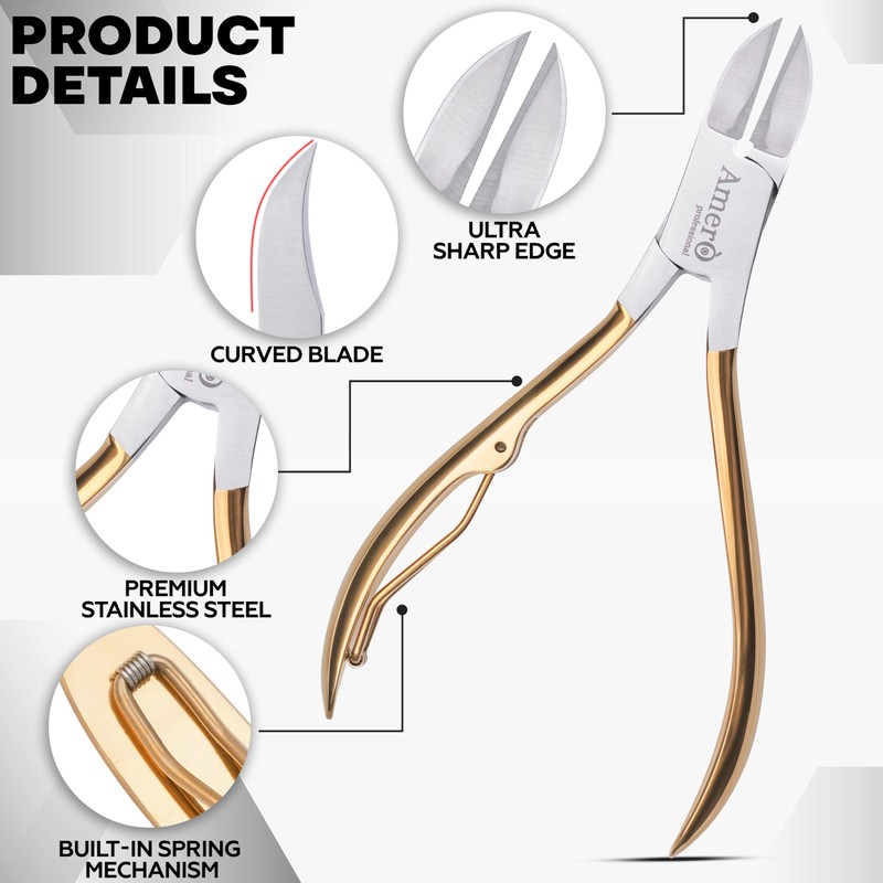 Premium 440C Stainless Steel Heavy Duty Toenail Clippers – 15