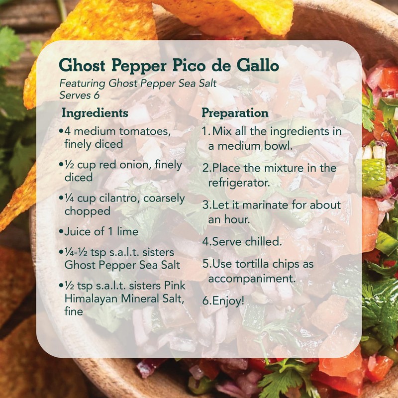 s.a.l.t. sisters Ghost Pepper Sea Salt | All-Natural, Gluten Free,