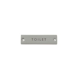 POSH LIVING 64017 WG TOILET Sign Plate