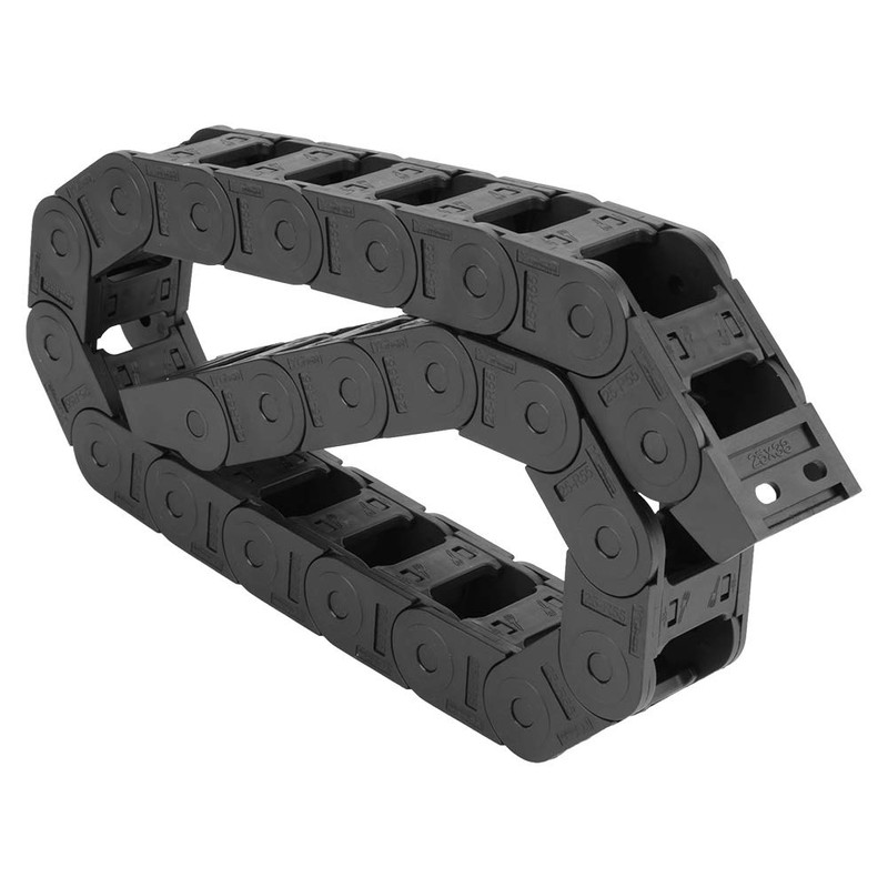 Drag Chain Cable Carrier, 100cm 25 x 38mm Black Nylon