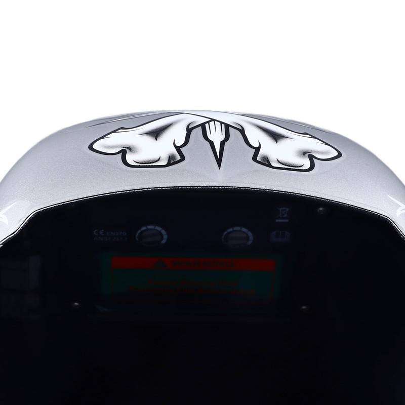 Auto Darkening Welding Helmet 93x43mm Large View Screen 2 Sensors