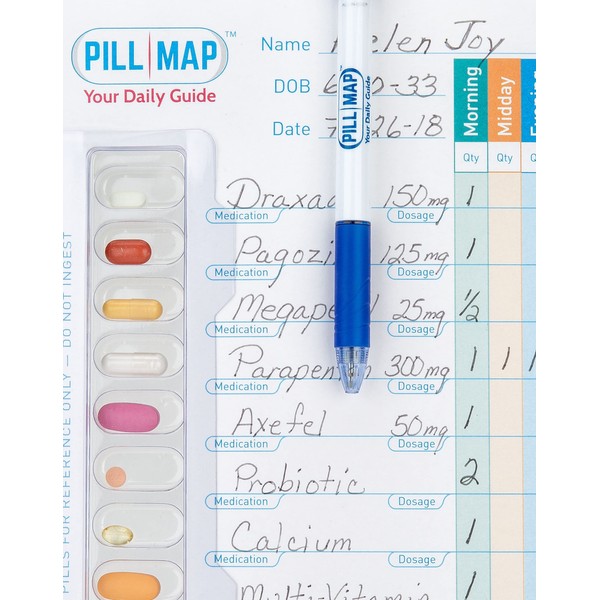 PillMap - Visual Guide for Filling Medication, Supplements, and Vitamin