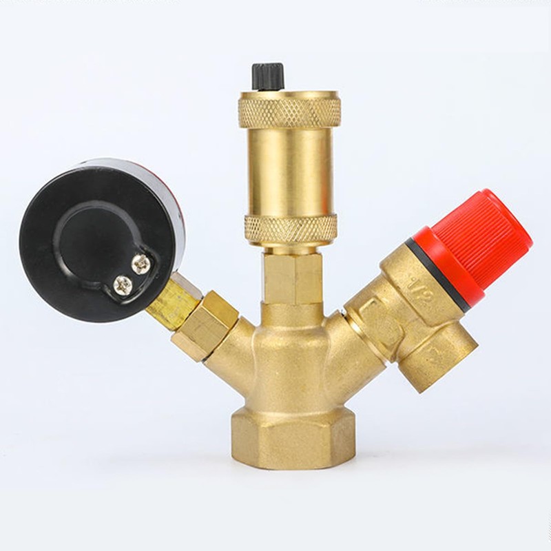 Boiler Safety Group Brass Hot Water Tank Connection Group and